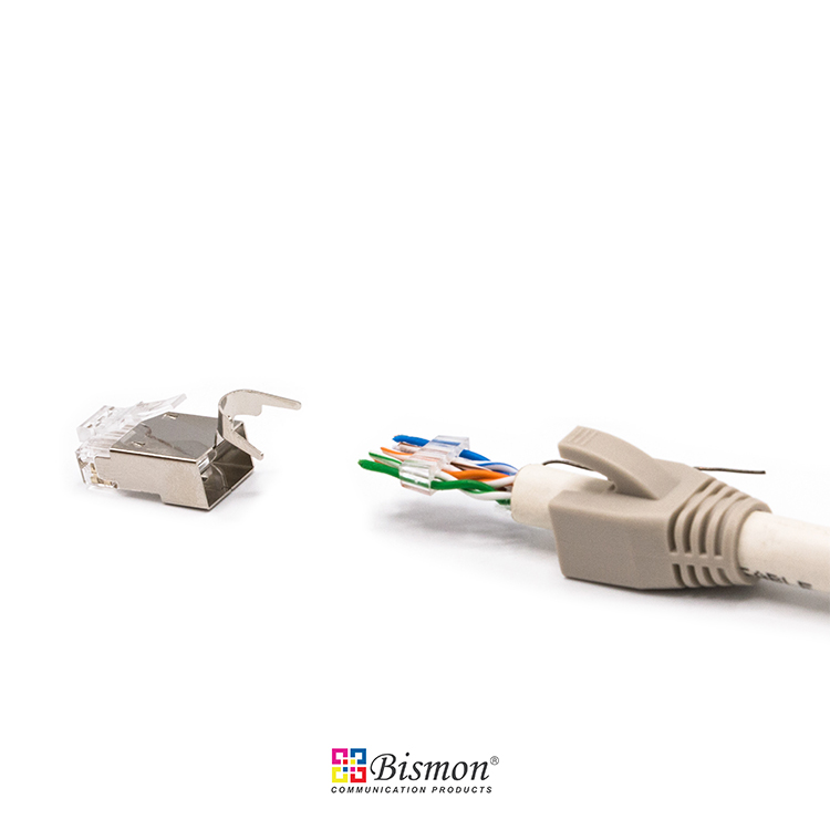 Cat.6A Shielded plug RJ45 Crimp (H:1.50mm) with insert bar